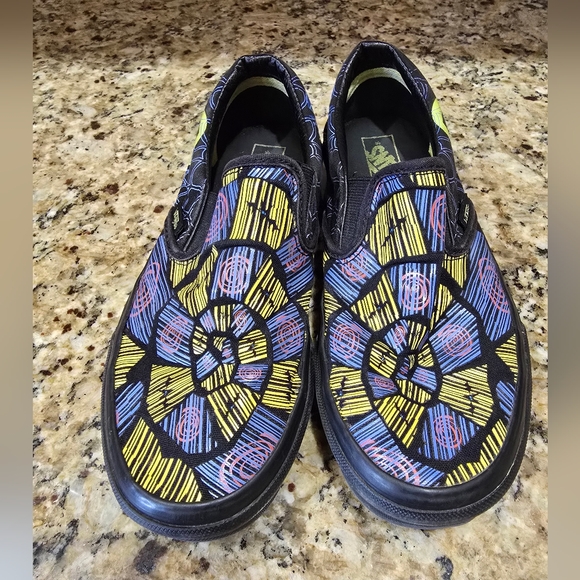 Vans Disney X Nightmare Before Christmas Oogie Boogie slip on sneakers shoes 6.5 - Picture 2 of 6